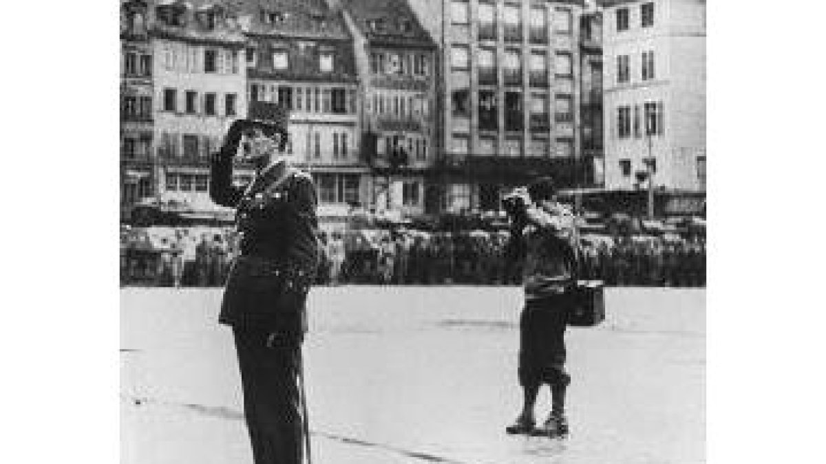 Imagen de la liberación francesa tras la guerra