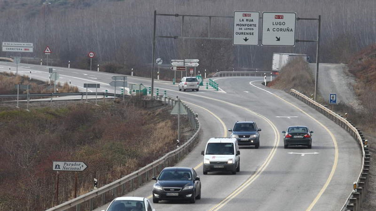 La autovía de Ponferrada a Orense se iniciaría en esta zona de Villamartín de la Abadía.