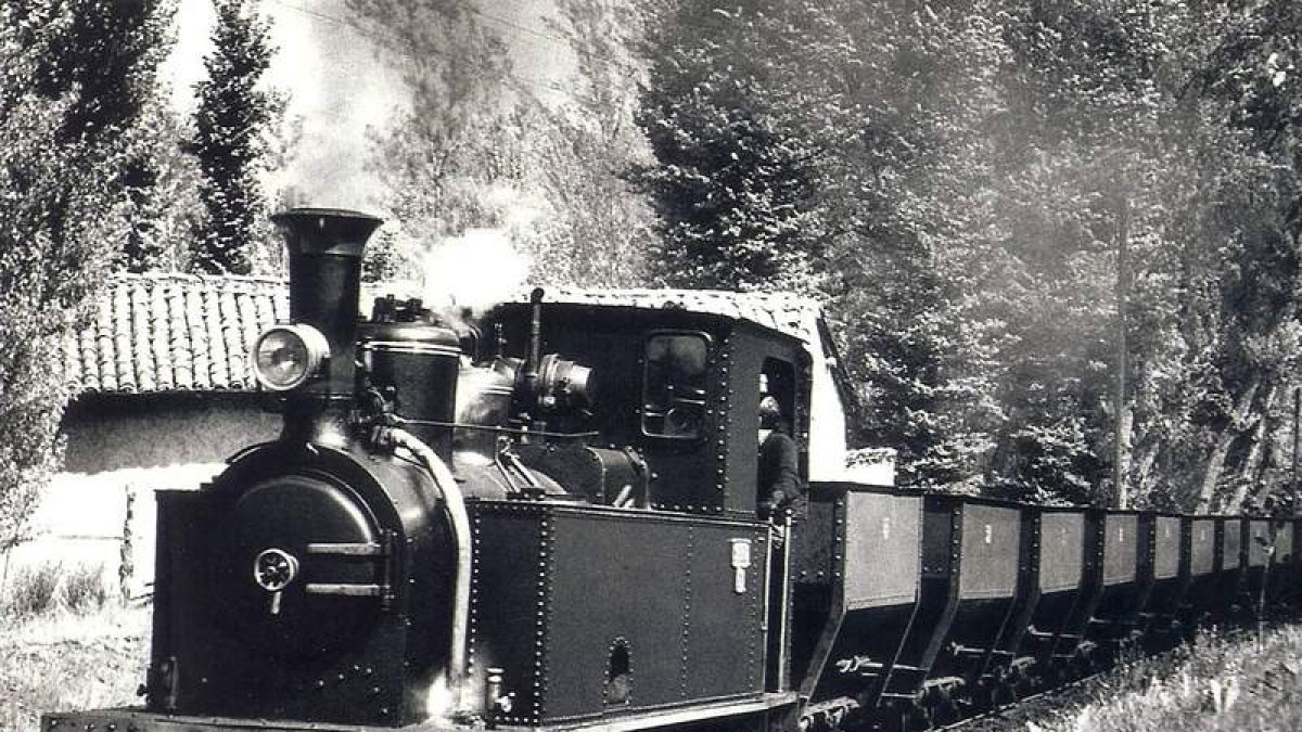 Una de las locomotoras de la línea. DL