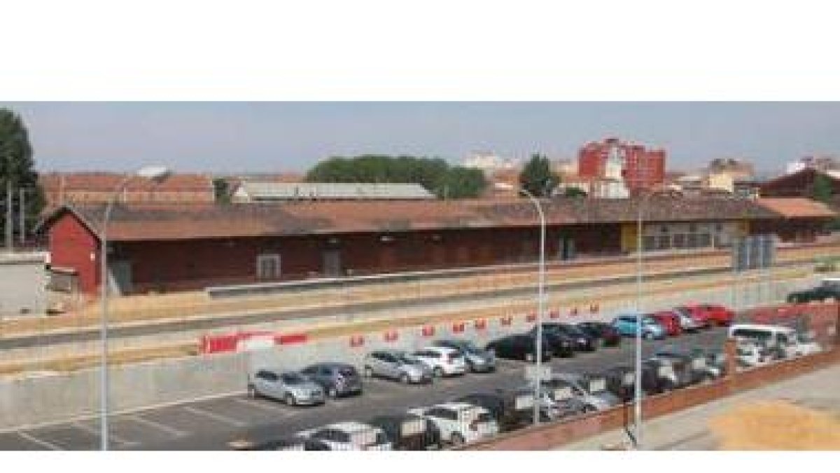 Parte de la estructura de los almacenes se modificará para construir la estación provisional del AVE