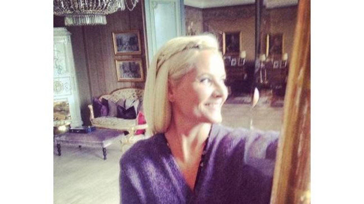 El 'selfie' de Mette-Marit en Instagram.