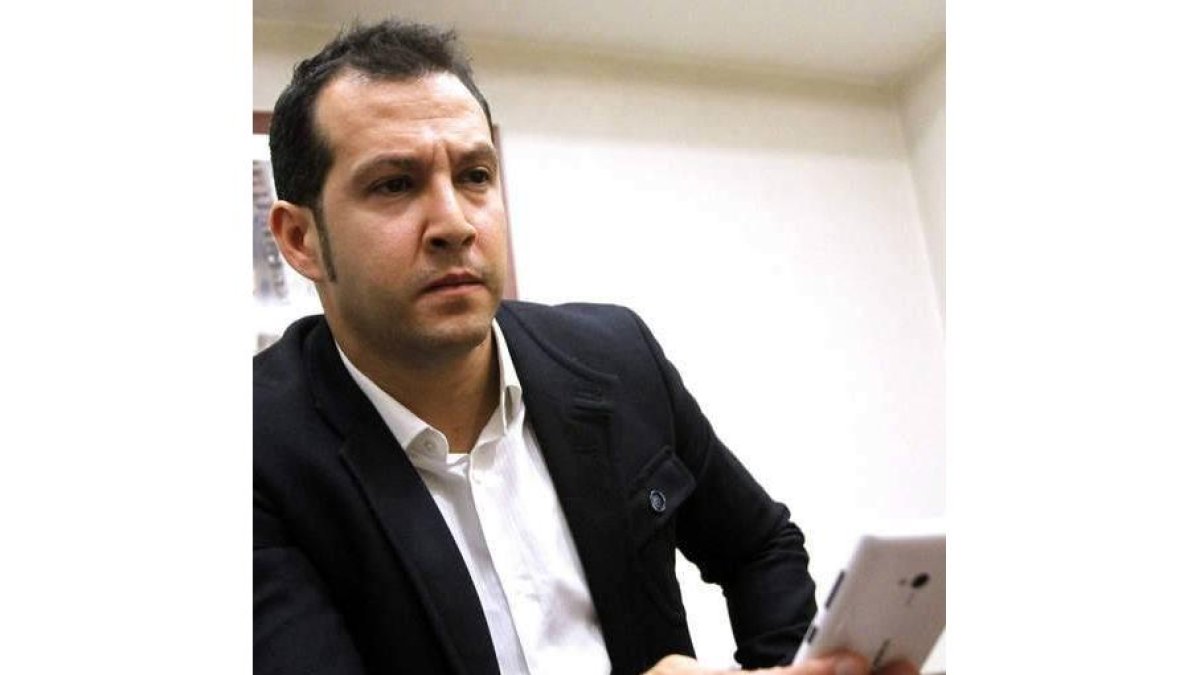 Santiago Mouriño, durante la entrevista de ayer.