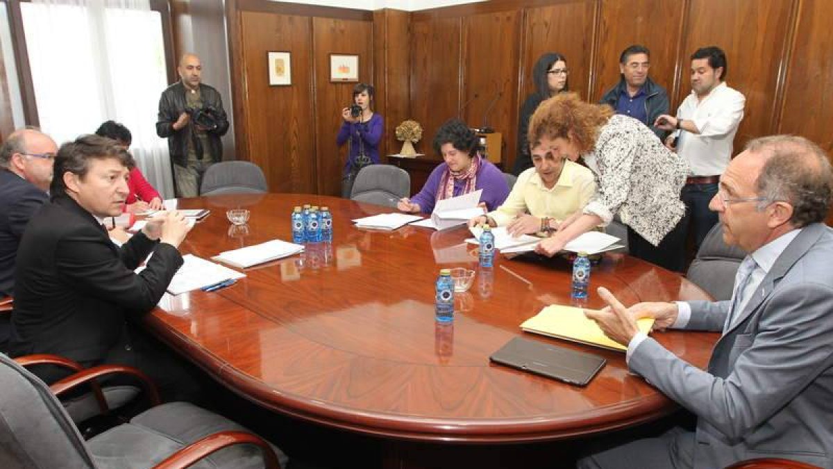 El Consorcio Fiscal del Mundial de Ponferrada se reunió con José Luis López Cerrón.