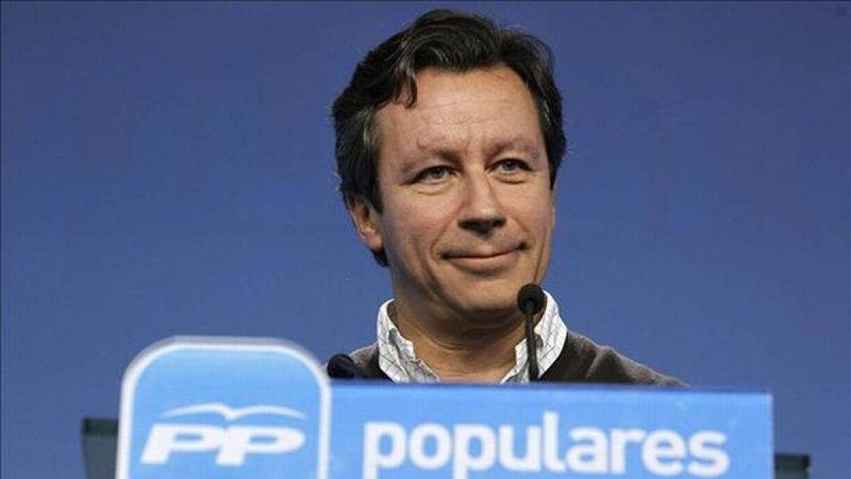 El vicesecretario de organización del PP, Carlos Floriano, el pasado 21 de octubre, en la sede del partido en Madrid.