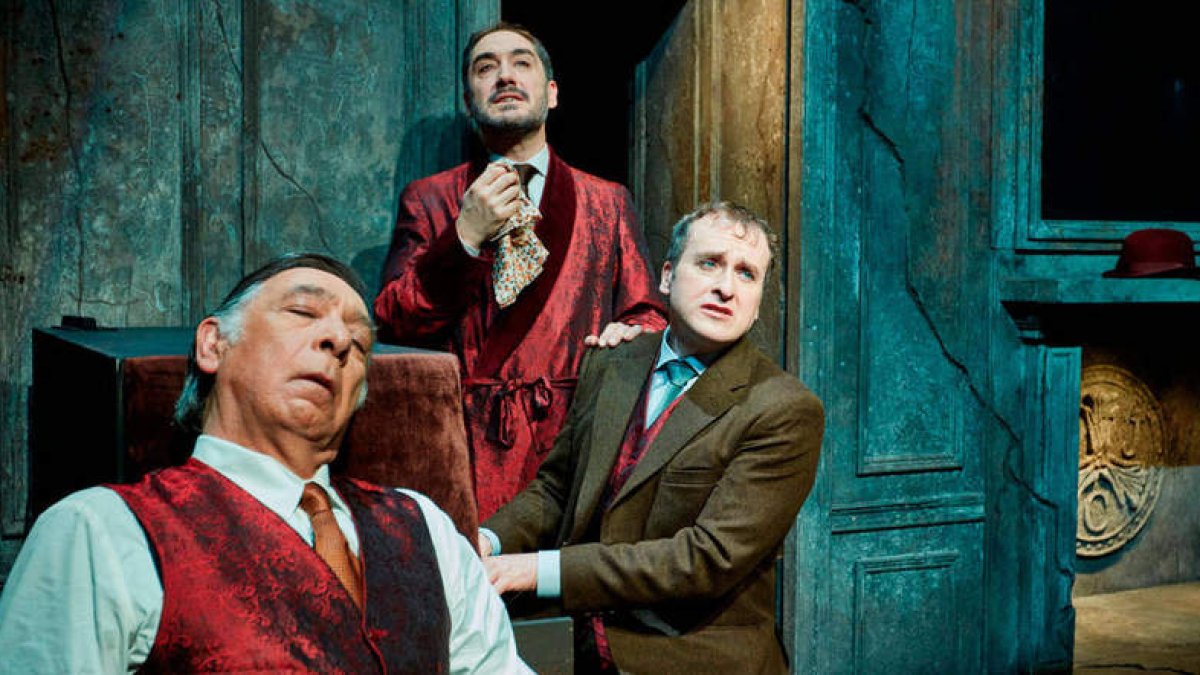 Los actores de ‘Páncreas’, que hoy llega al Auditorio leonés. DL