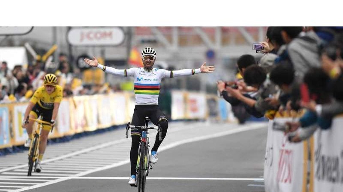 El ciclista español de Movistar se adjudica la sexta edición del Criterium de Saitama. EUROSPORT