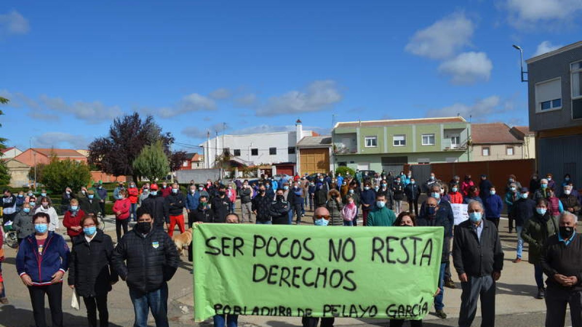 Imagen de archivo del año 2020 de una reivindicación por los servicios en el medio rural. MEDINA
