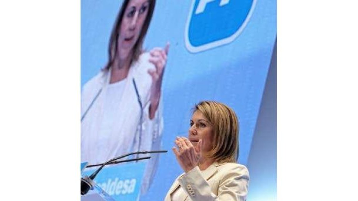 De Cospedal, en un acto del PP en Valencia.