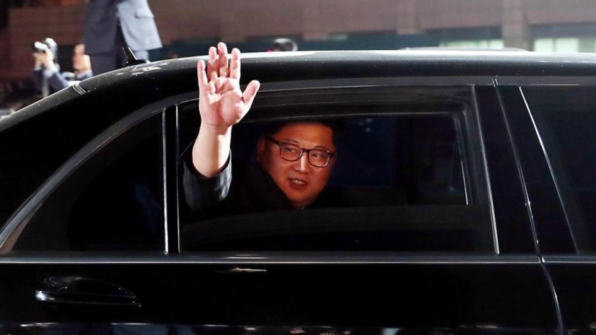 El líder norcoreano tras mantener la histórica cumbre con el presidente surcoreano Moon Jae-in.