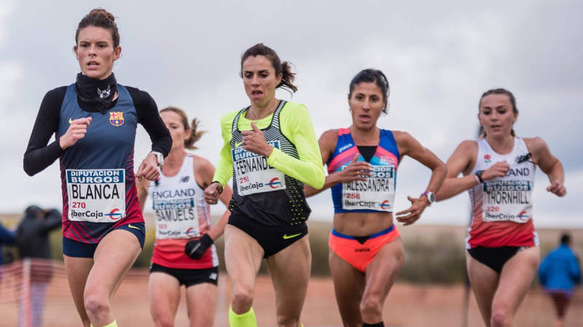 Blanca Fernández brilló en el cross de Atapuerca. SPORTMEDIA