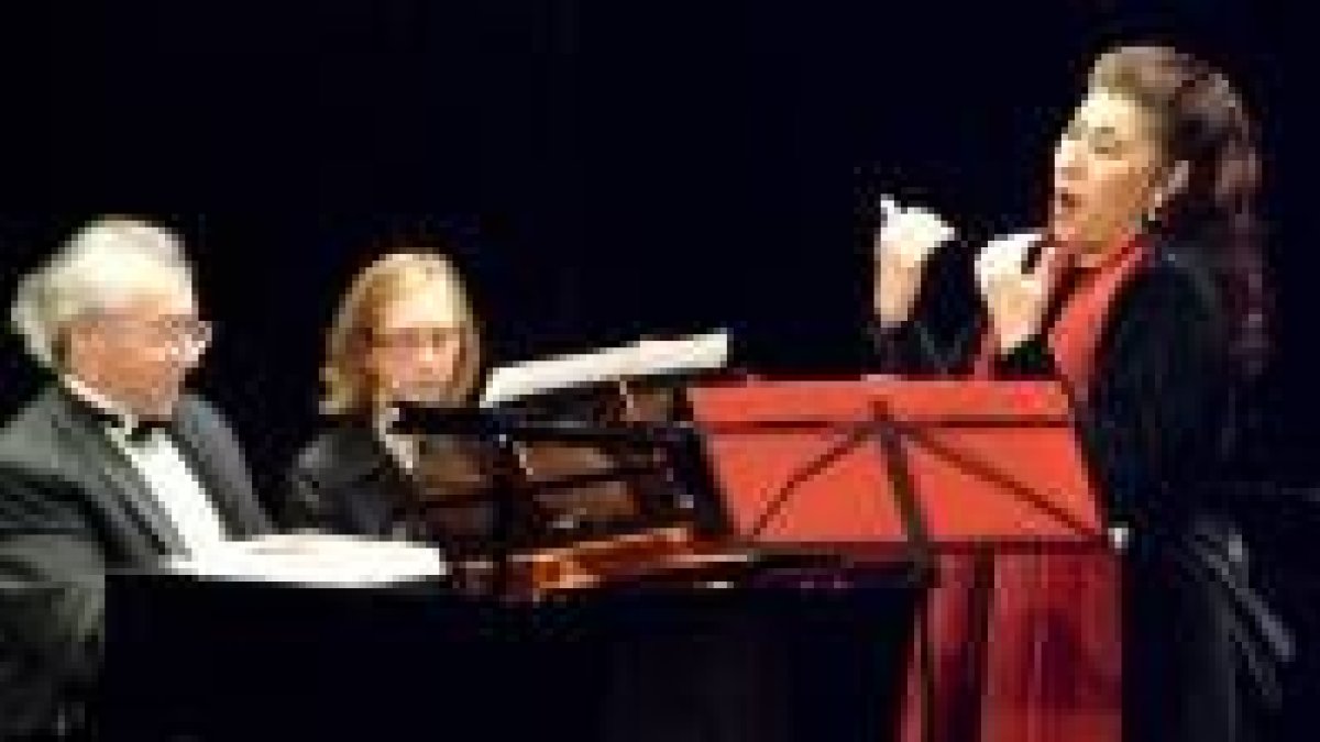 La cantante argentina, durante el concierto que ofreció en León