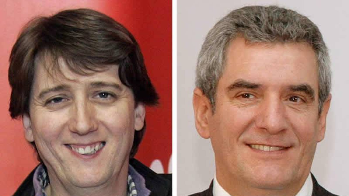 Carlos Martínez, alcalde de Soria y Julio Villarrubia, diputado palentino.