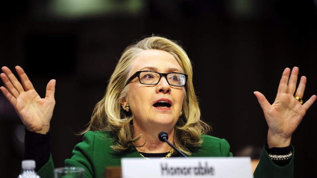 La todavía secretaria de Estado de EE.UU., Hillary Clinton.
