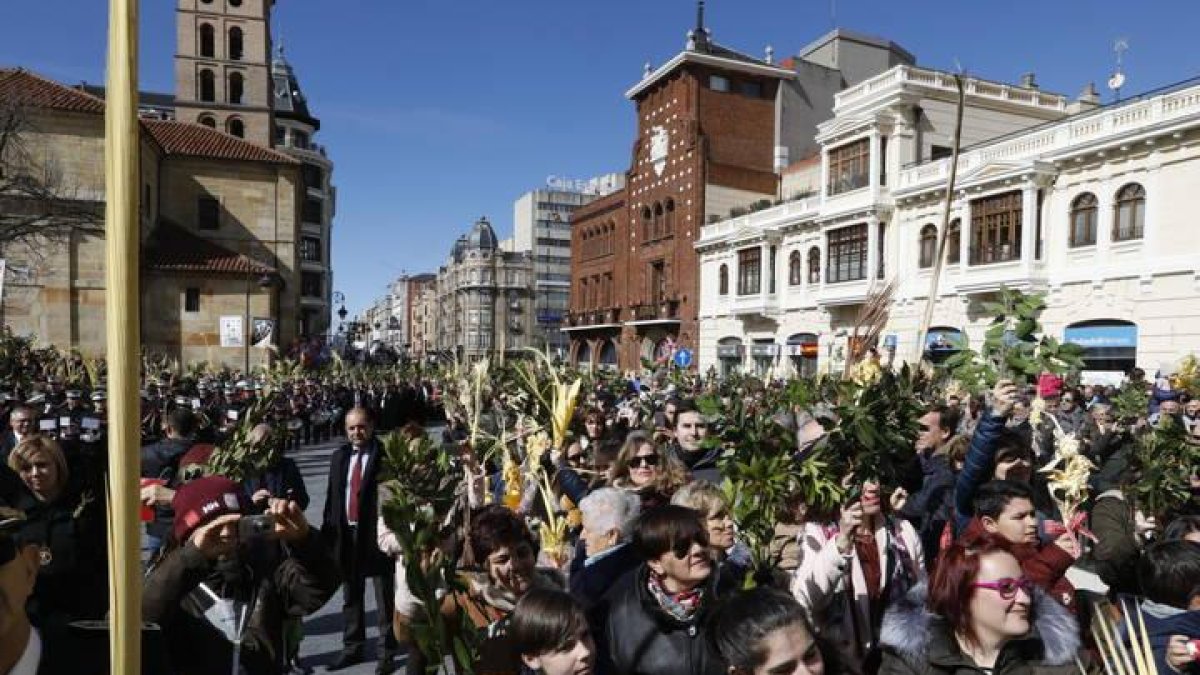 Celebración de la bendición de las palmas