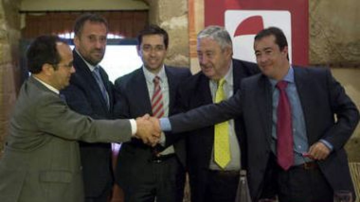 Florencio Carrera, Carlos Pollán, Eduardo Álvarez, Dionisio Miguel Recio y Juan Francisco Martín.