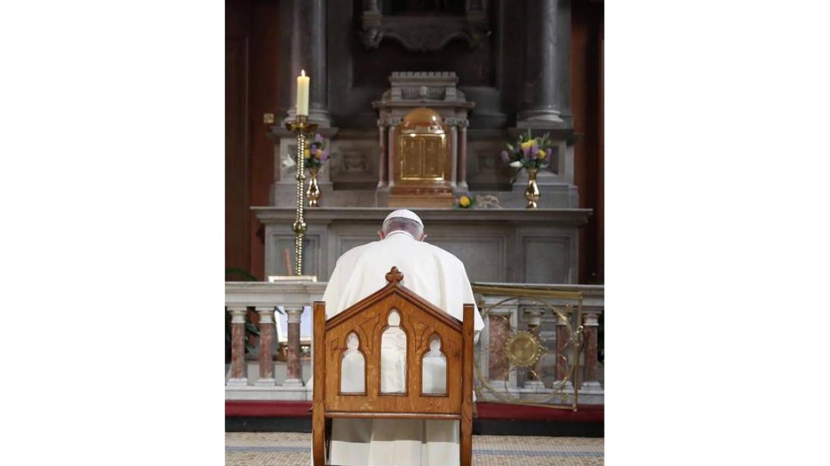 El Papa Francisco durante su última visita a Dublín