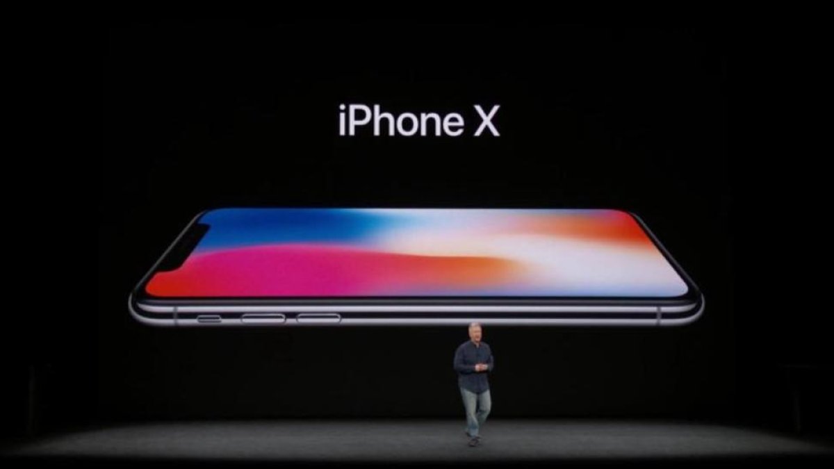 Momento de la presentación del nuevo iPhone X