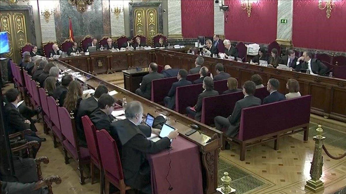Imagen de la sala del Supremo, este martes.