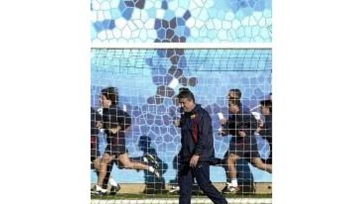 Antic entrenó ayer al Barça por primera vez, pensando sólo en la Liga
