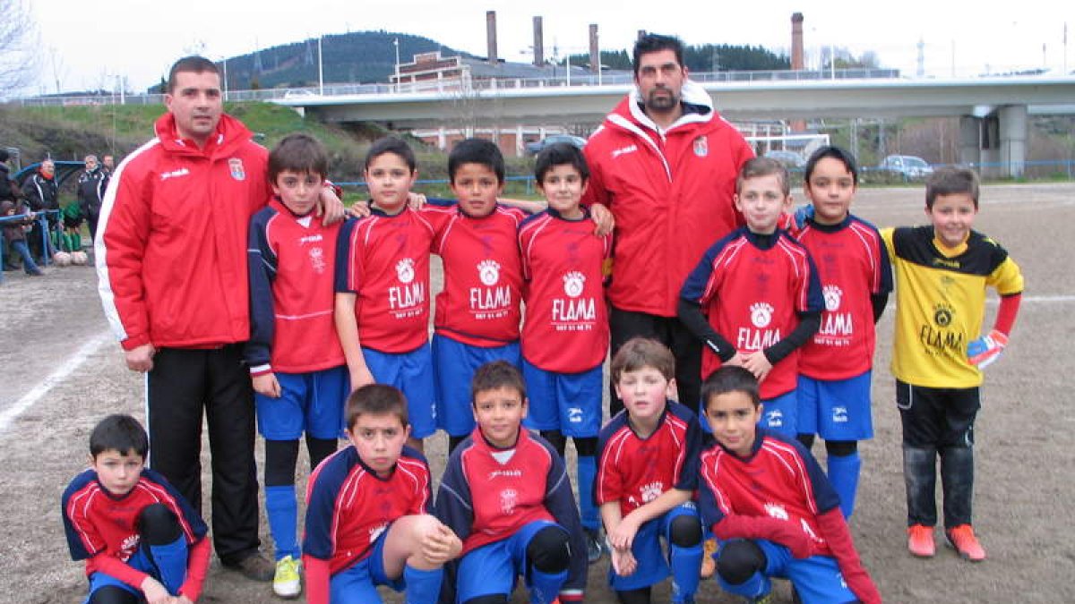 Formación del equipo del Cubillos que milita en la 2.ª División Provincial Benjamín.