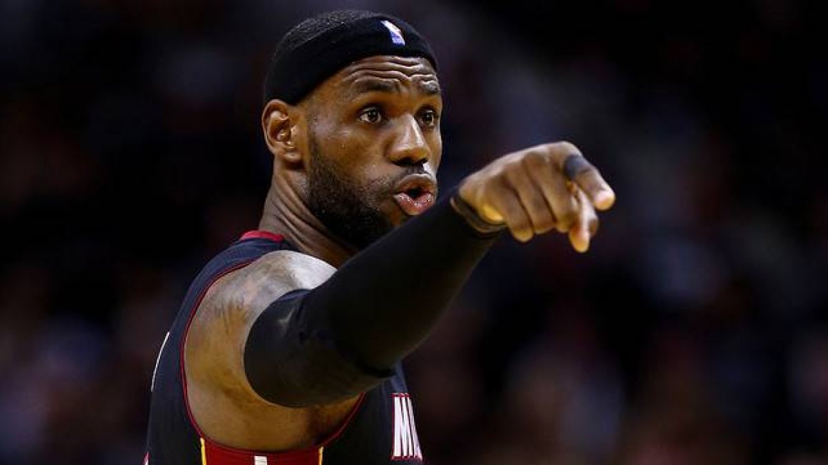 Lebron James, durante un partido de la final de la NBA.