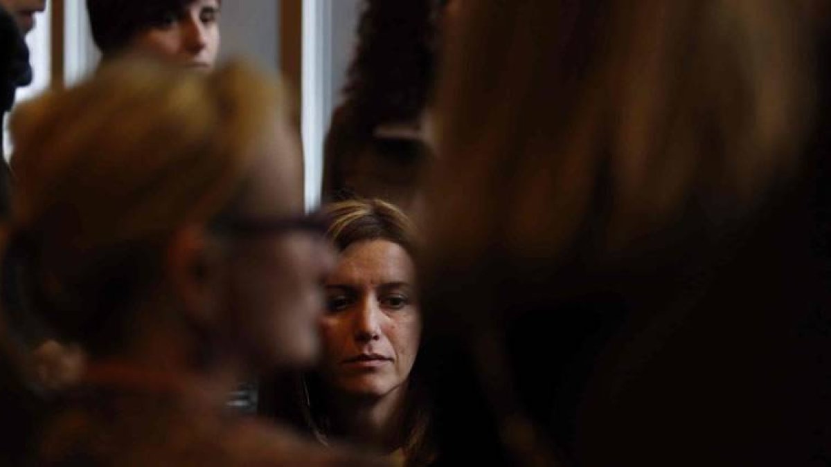 Silvia Brugos, ex esposa del acusado, antes del juicio por el crimen de Degaña.