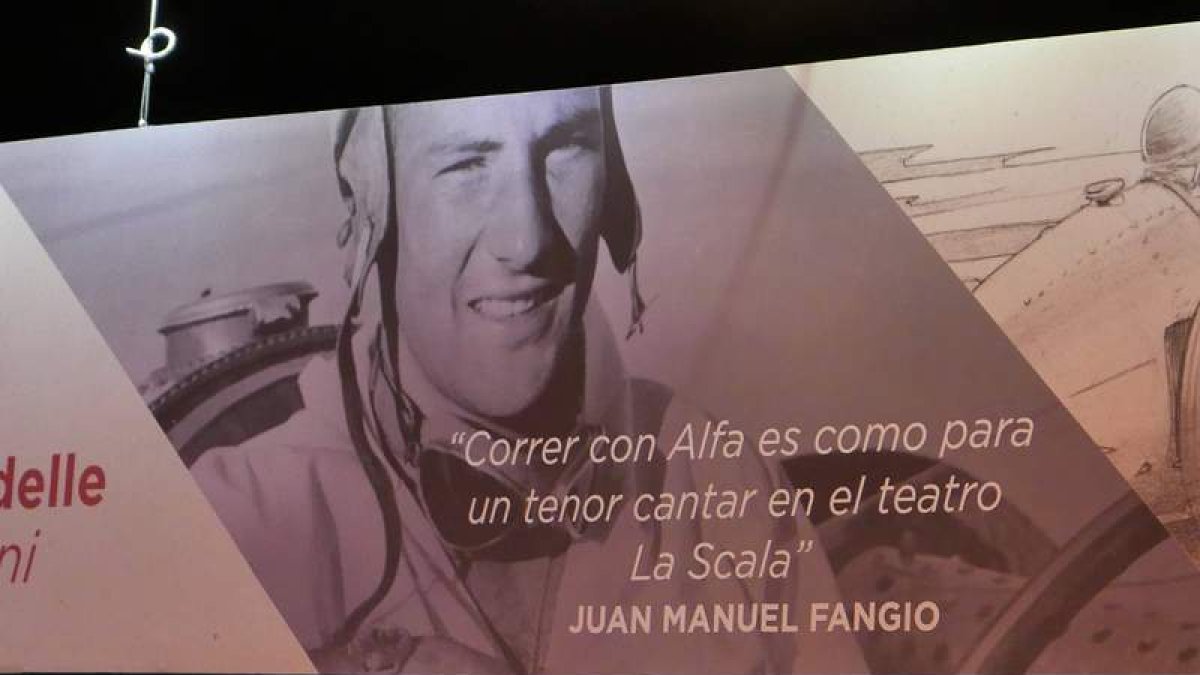Juan Manuel Fangio, a bordo del Alfetta 159, en el Gran Premio de España (1951) disputado en el circuito barcelonés de Pedralbes. AFR