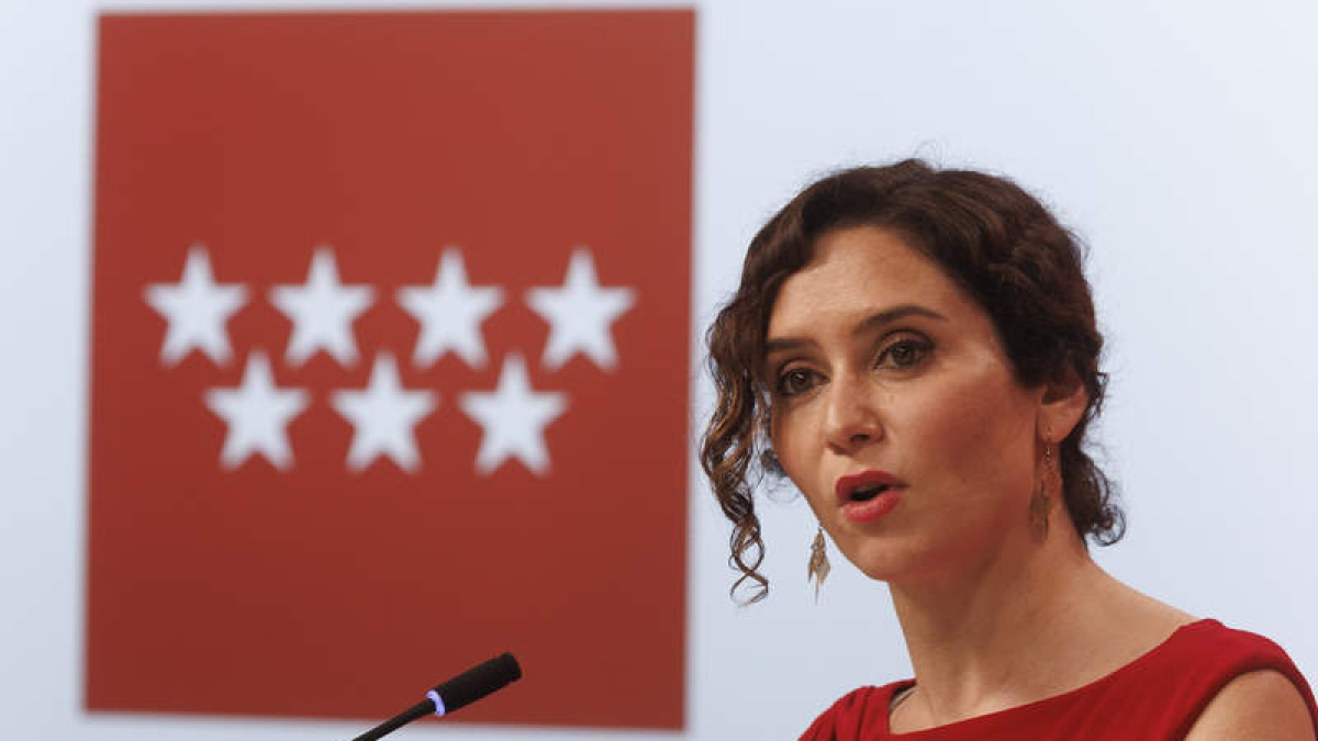 La presidenta de Madrid, Isabel Díaz Ayuso. SERGIO PÉREZ