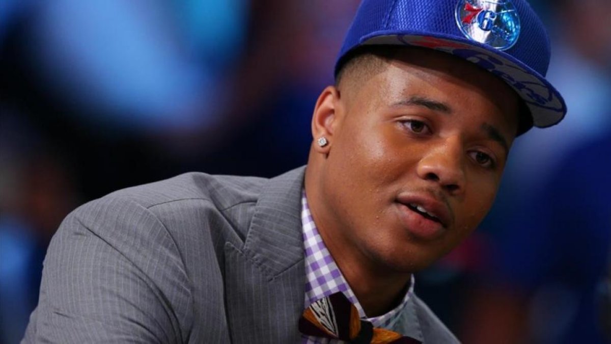 Markelle Fultz, tras ser elegido en el primer puesto del 'draft' por los Philadelphia 76ers.