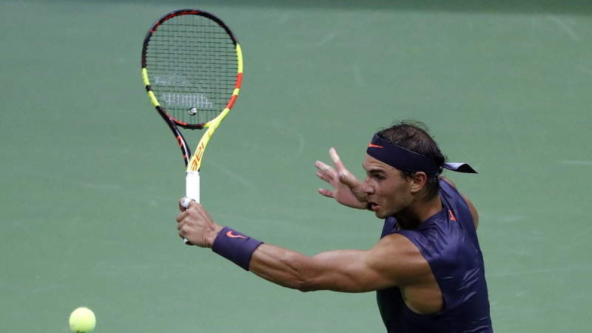 Nadal superó la primera ronda frente a David Ferrer. SZENES