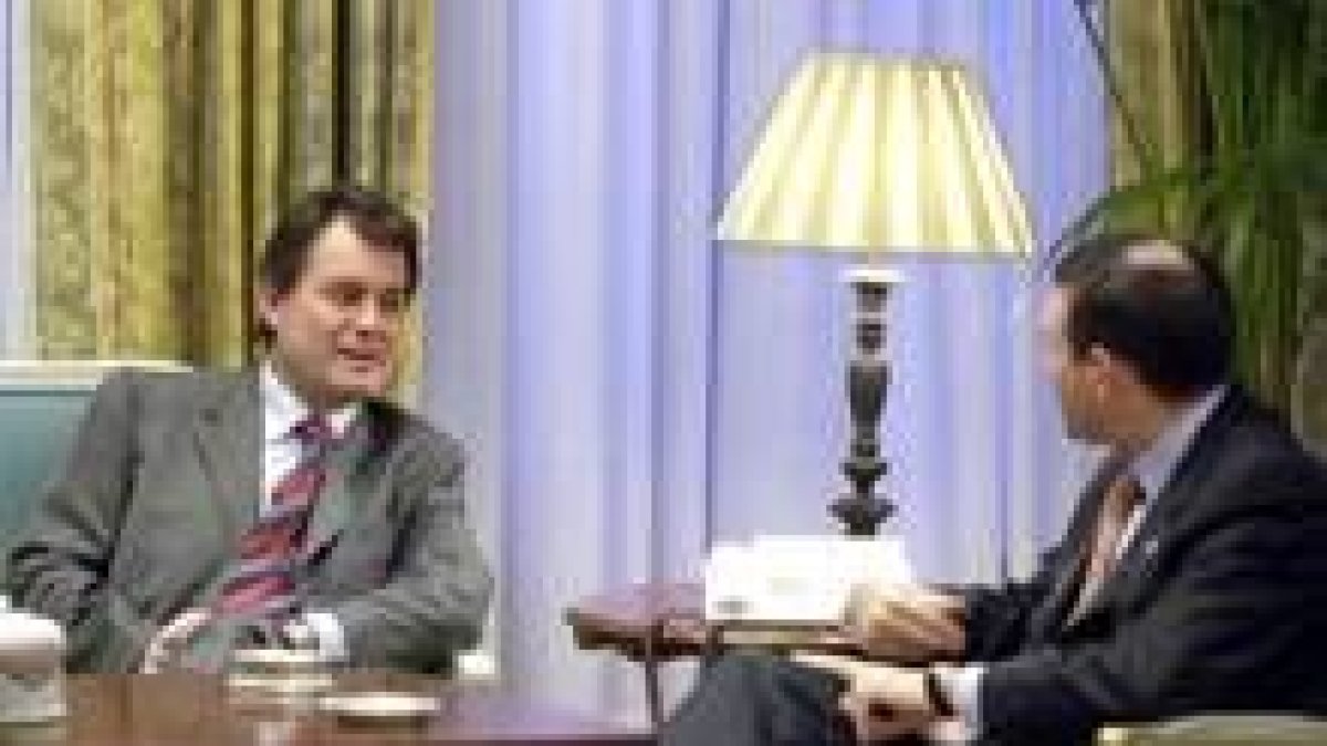 Artur Mas y Juan José Ibarretxe, durante su reunión de ayer en Vitoria