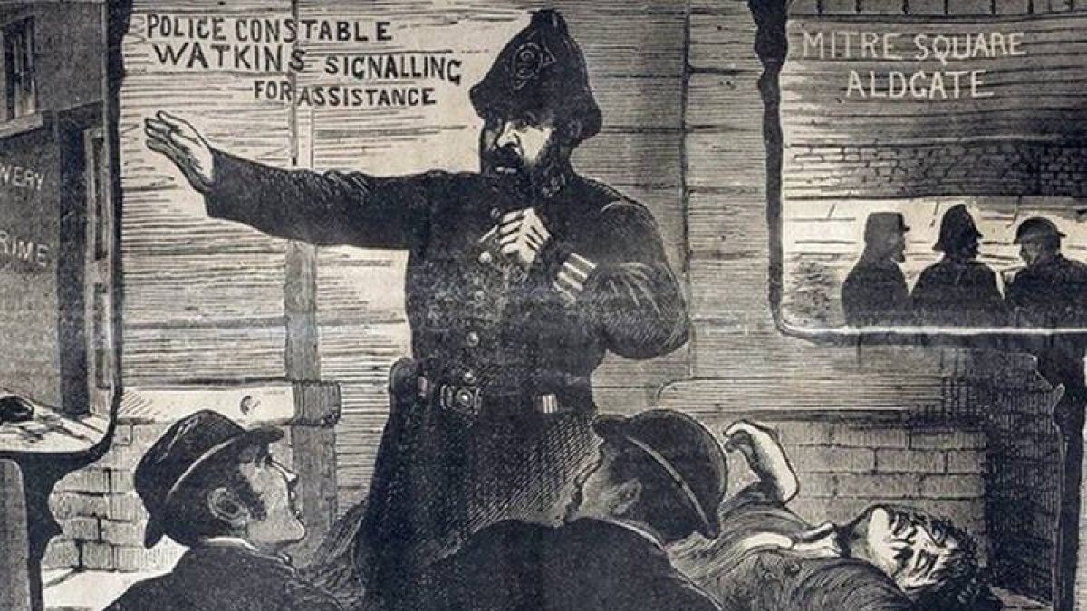 Una imagen de la prensa de la época sobre los crímenes de Jack el Destripador