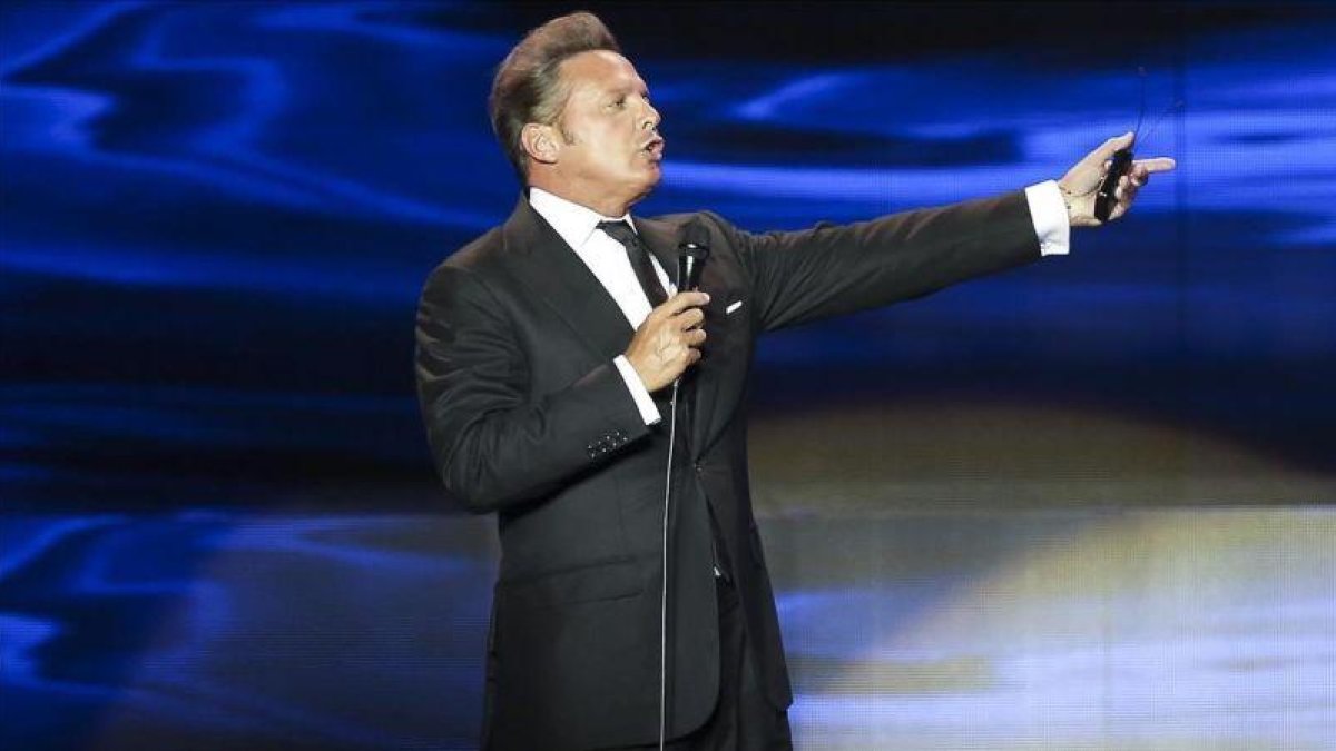 Luis Miguel, el año pasado en un concierto en el Palau Sant Jordi de Barcelona.