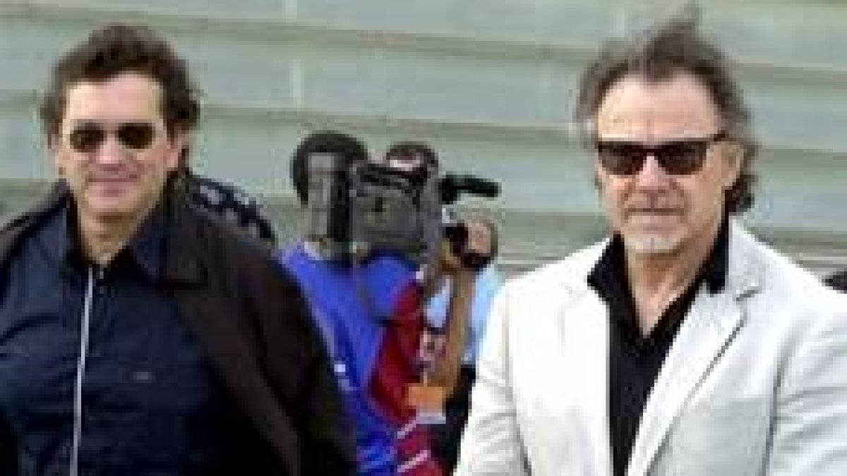 El director Gerardo Herrero y el actor Harvey Keitel