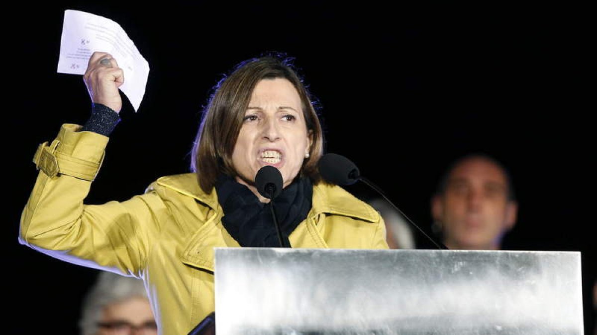 La presidenta de la Asamblea Nacional Catalana, Carme Forcadell.