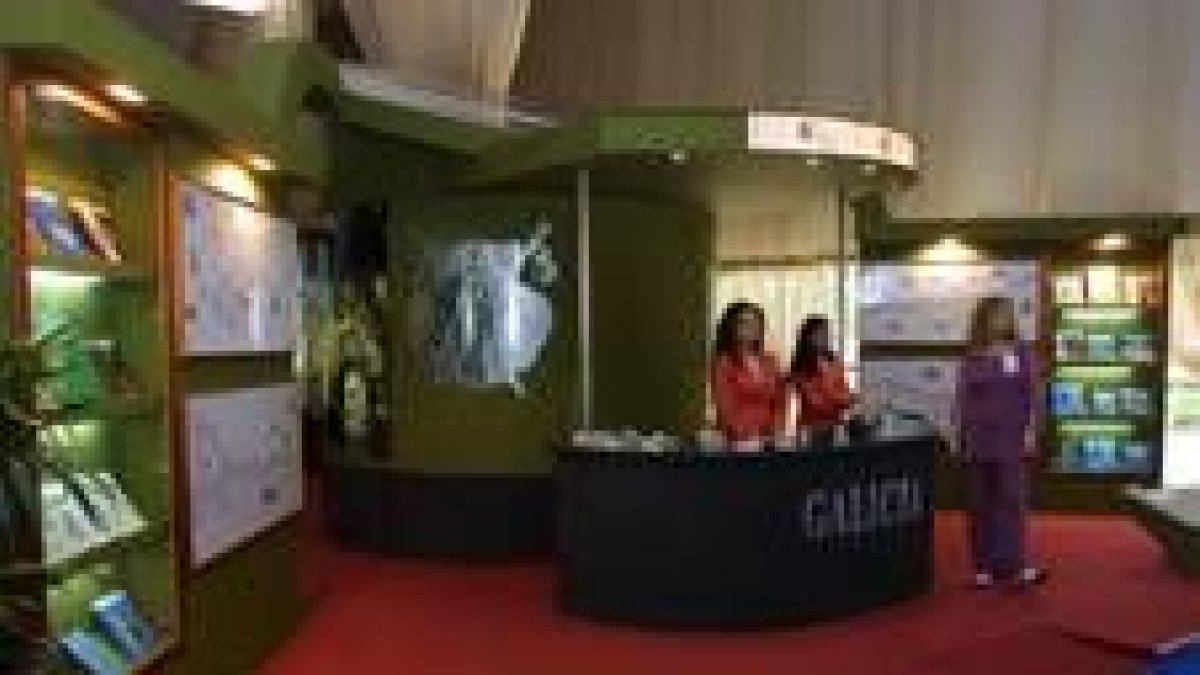 Expositor de la Xunta de Galicia en la Feria Multisectorial del Bierzo