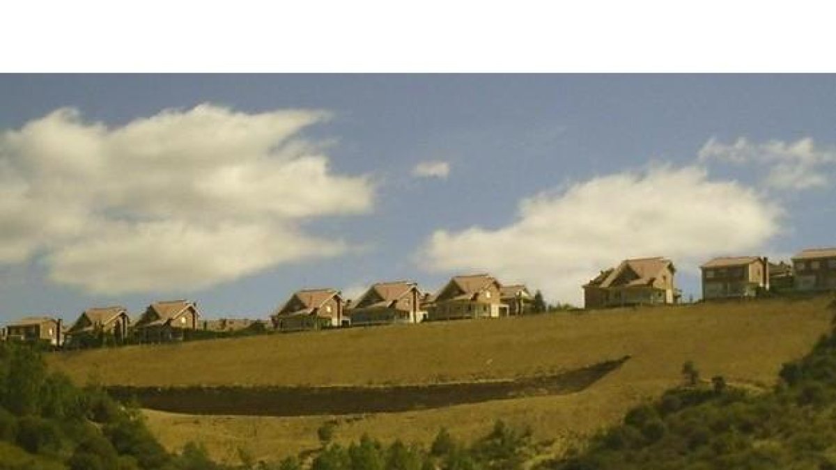Chalets en el muncipio de Sariegos. BRUNO MORENO