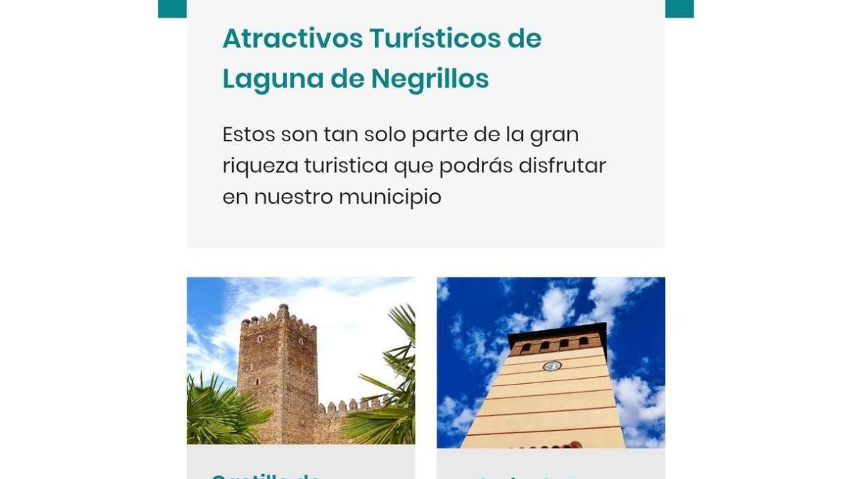 Imagen del apartado referente a los atractivos turísticos. DL