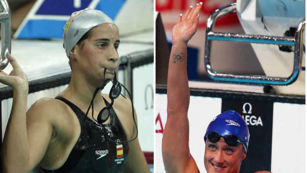 Érika Villaécija y Mireia Belmonte.