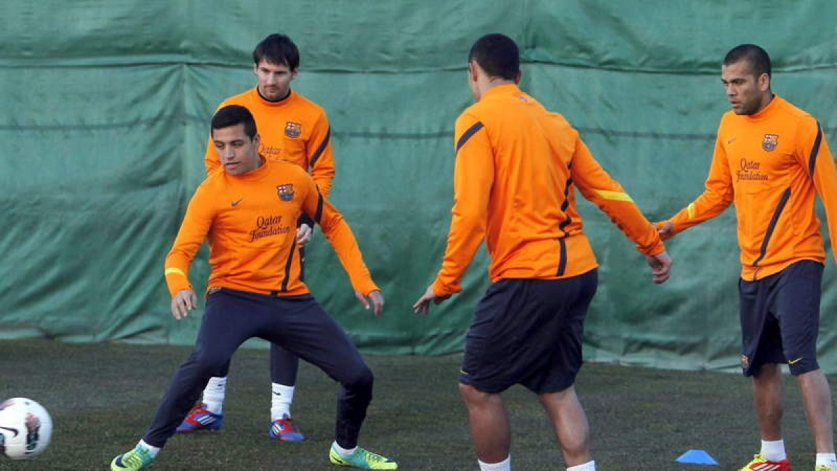 El Barcelona volvió ayer a los entrenamientos.