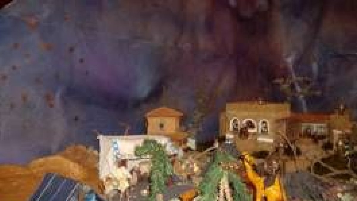 Los camellos del belén están hechos con cuero de Túnez