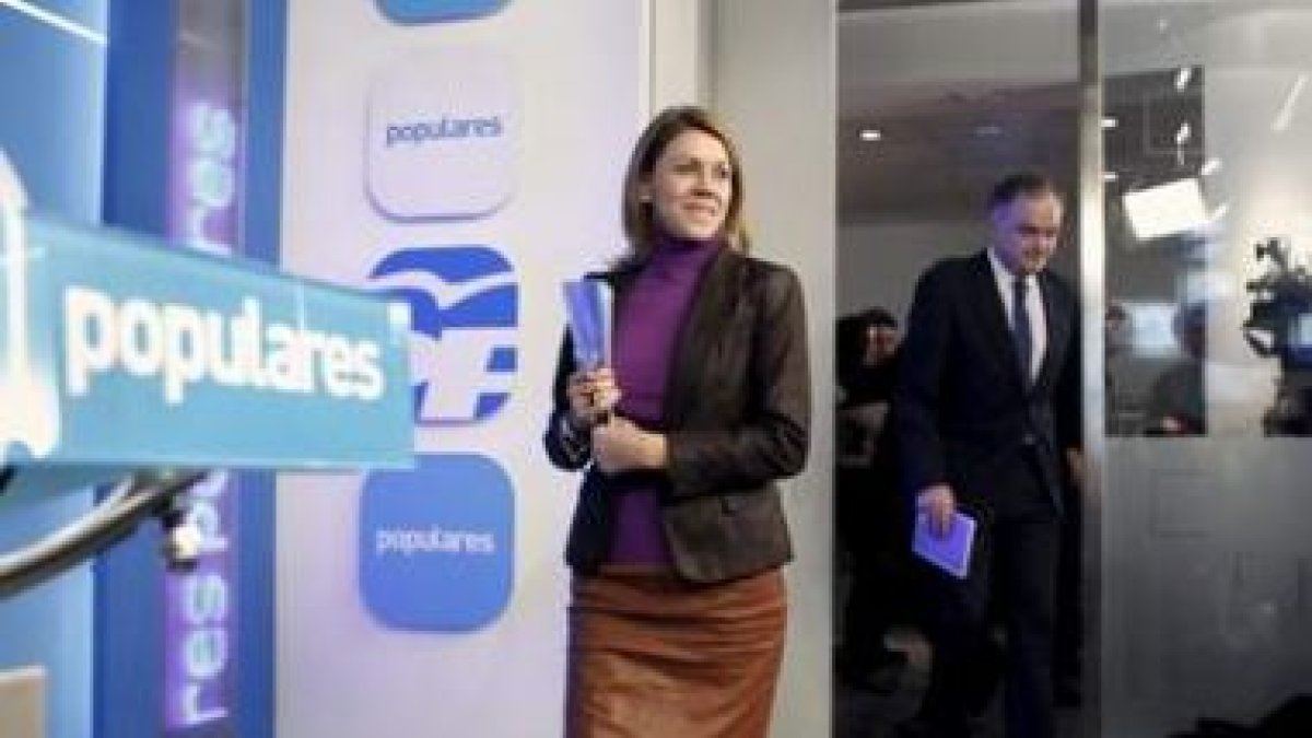Cospedal hizo ayer un llamamiento a la unidad en el PP del Principado.