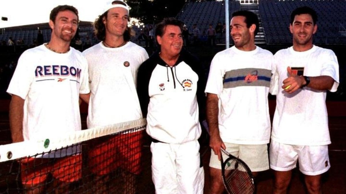 En 1999, como capital del equipo español en la Copa Davis. DL