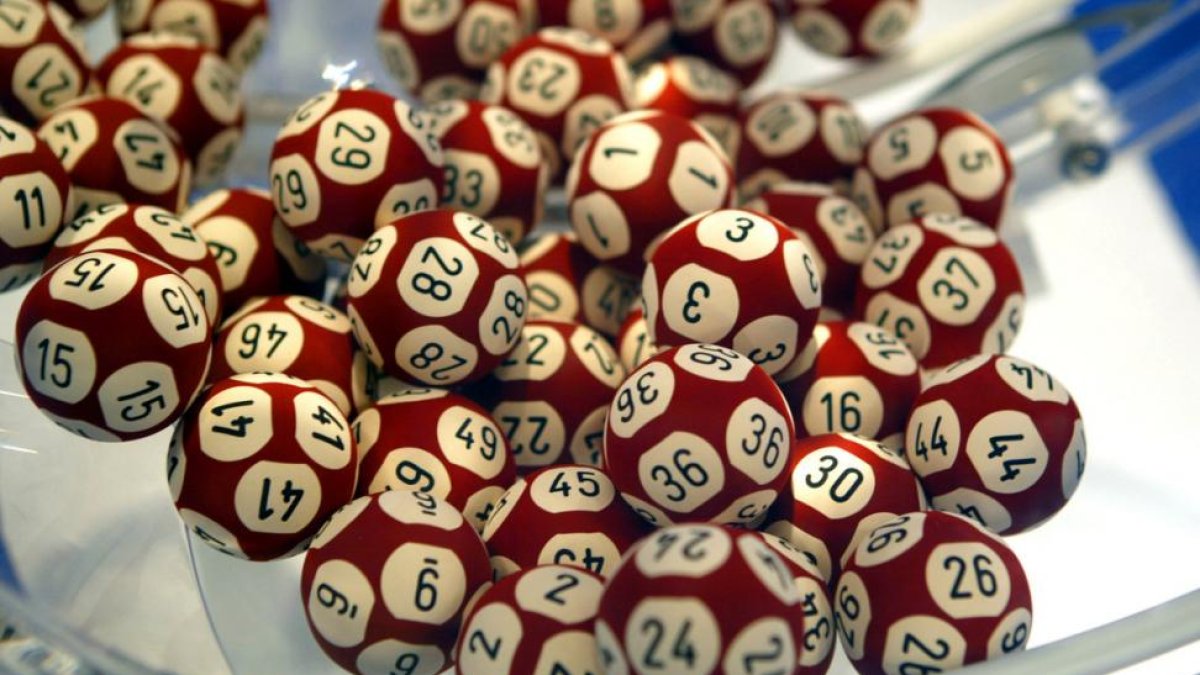 Las bolas del sorteo de Euromillones.