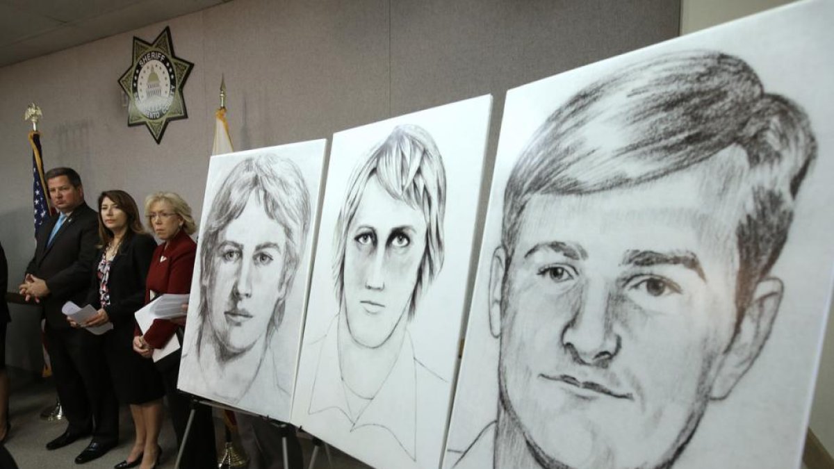 Retratos robot del asesino en serie que aterrorizó a California en los años 70 y 80.