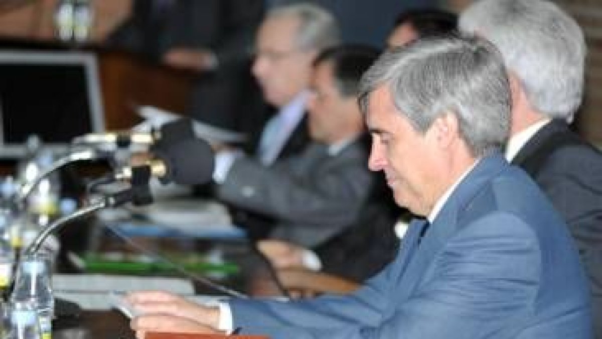 Juan José Badiola, ayer, en la Facultad de Veterinaria de León