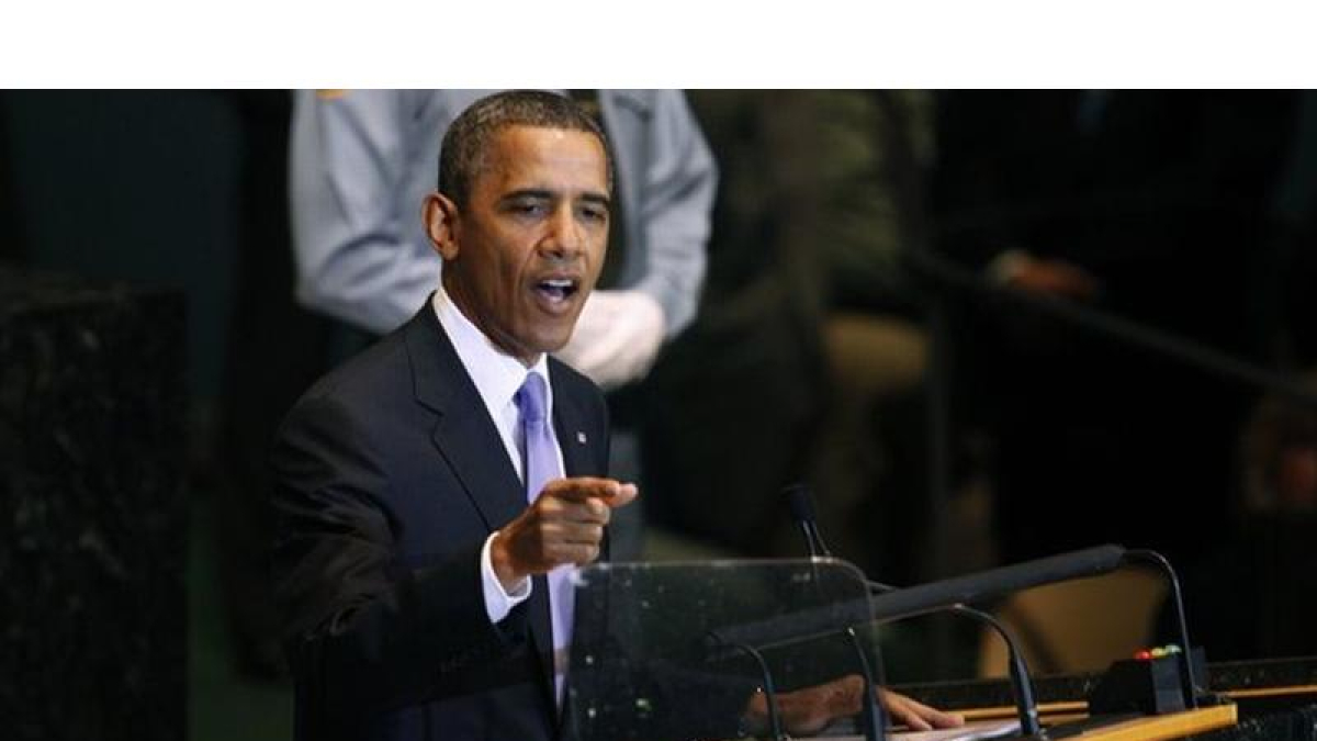 Obama se dirige a la Asamblea General de la ONU.