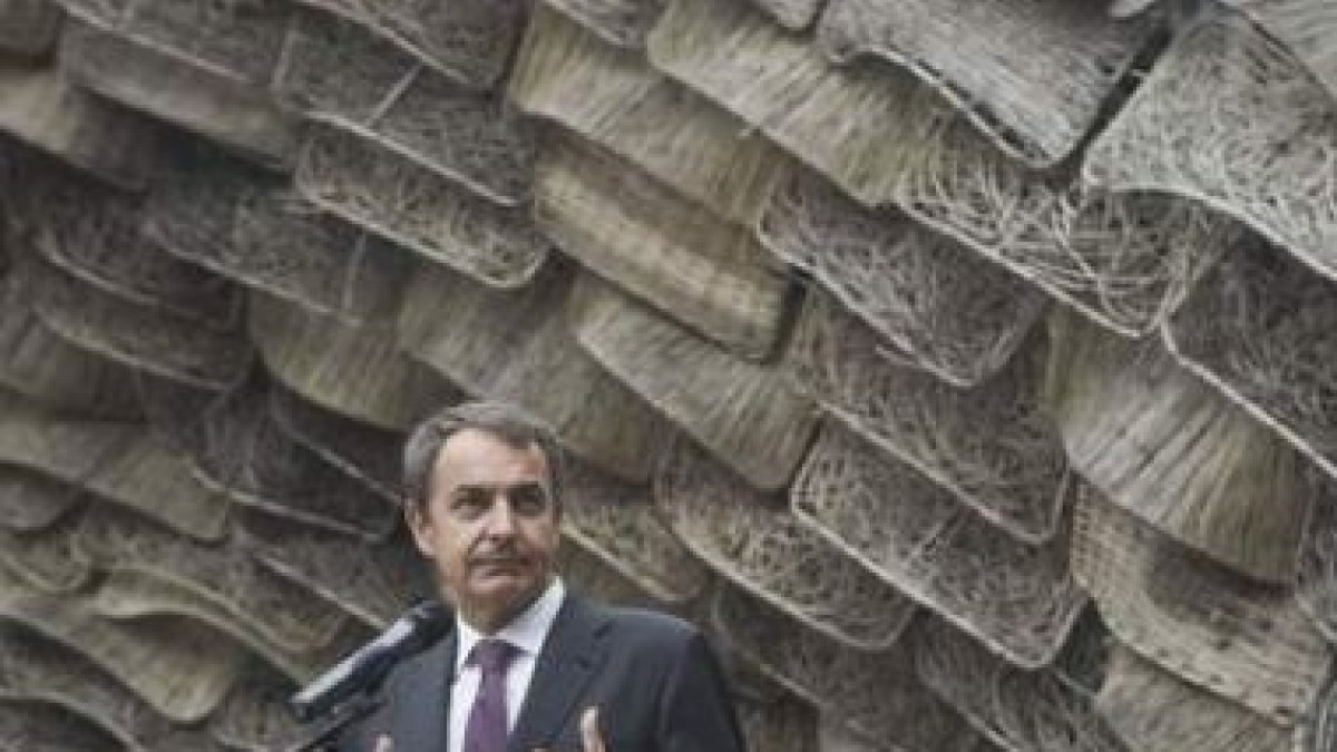 Zapatero pronuncia su discurso en la Exposición Universal de Shangai.