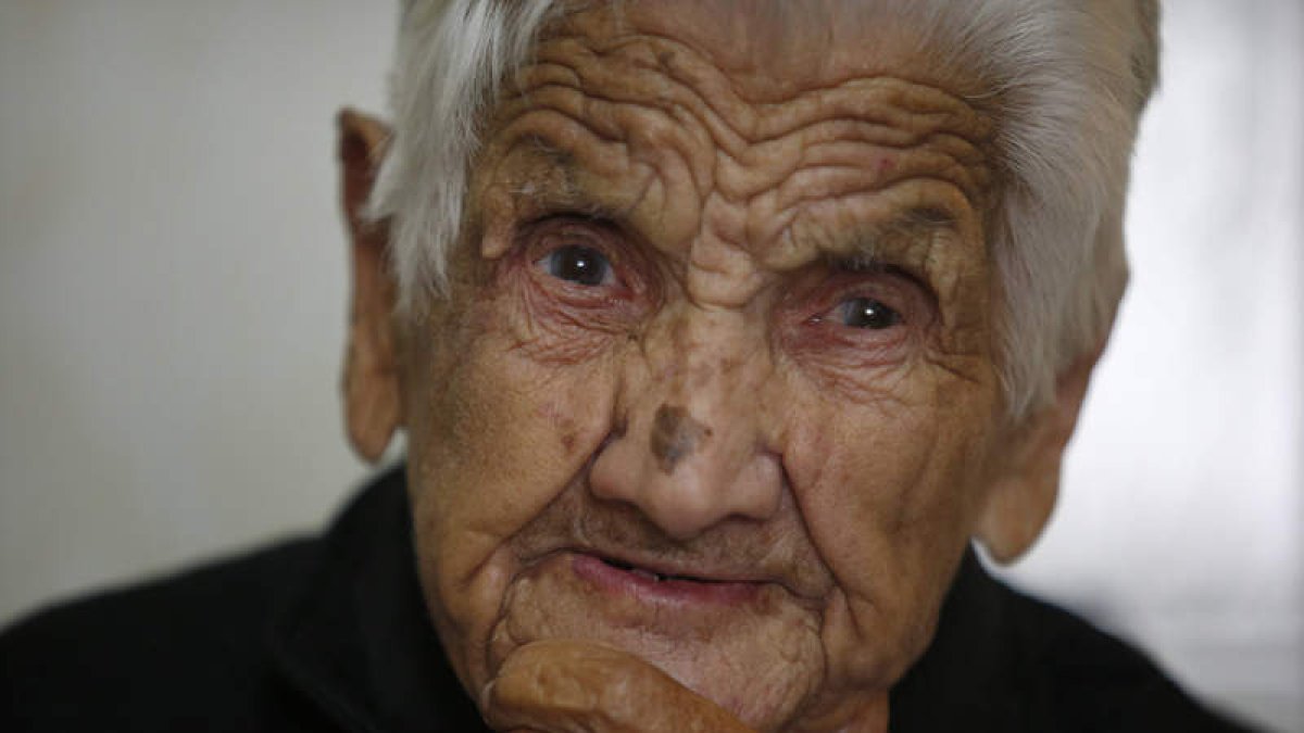 Herminia Francisco celebró en noviembre su 109 cumpleaños. JESÚS