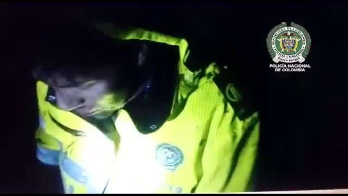 Rescate de un superviviente del accidente de avión del Chapecoense.